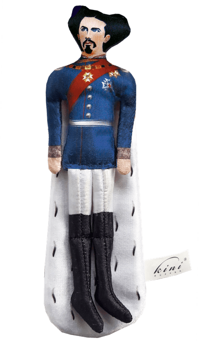 Produktbild für Mini-Monarch Ludwig Puppe Klein gesehen von vorne